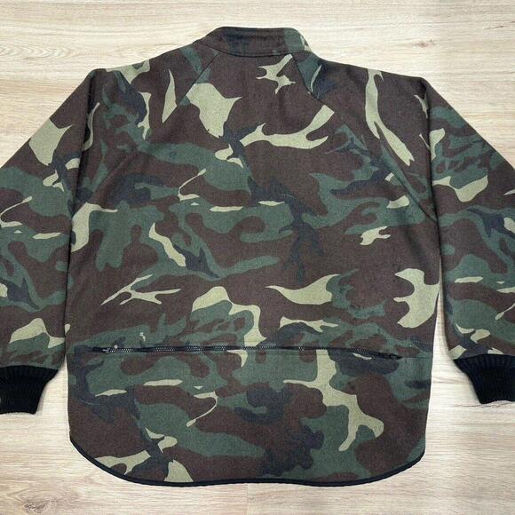 Vintage Codet Camo Wool Bomber Jacket Made In Canada Military Hunting Outdoor XL - Picture 2 of 15
